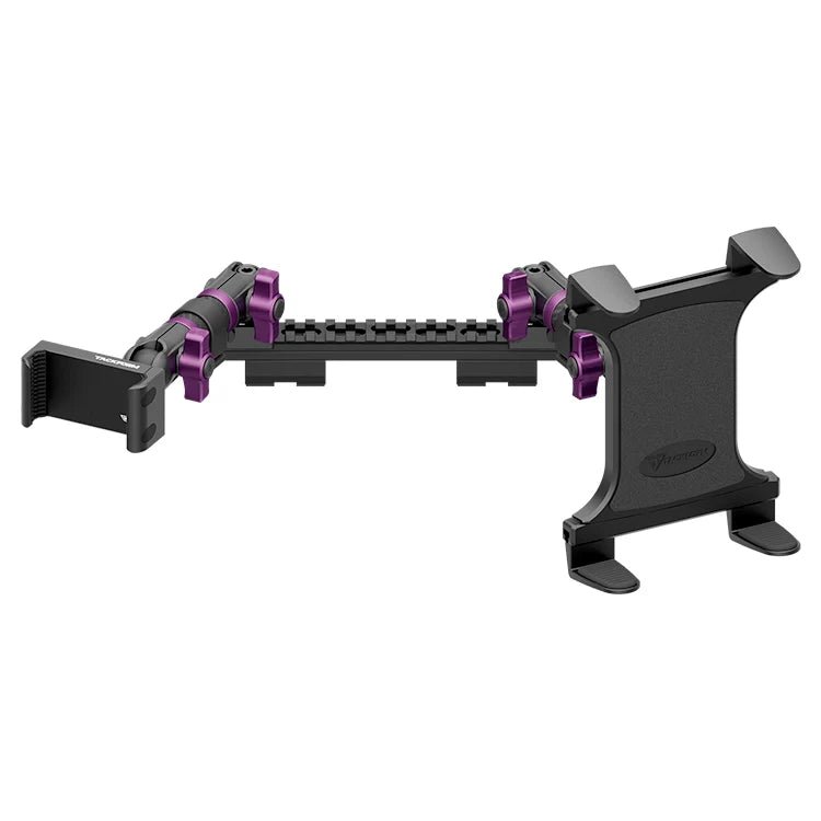 2019-2023 Ford Ranger (WITHOUT Switch Panel) Tackform Assault Track Picatinny Dash Bracket With 20LITE Phone Holder & Tablet Holder - Xtrusion Overland
