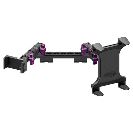 2019-2023 Ford Ranger (WITHOUT Switch Panel) Tackform Assault Track Picatinny Dash Bracket With 20LITE Phone Holder & Tablet Holder - Xtrusion Overland