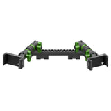 2019-2023 Ford Ranger (WITHOUT Switch Panel) Tackform Assault Track Picatinny Dash Bracket With Dual 20LITE Phone Holders - Xtrusion Overland