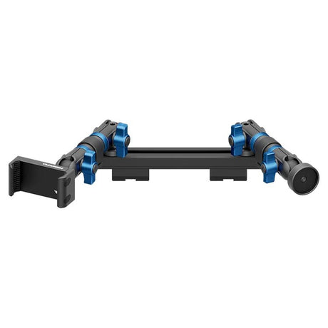 2019-2023 Ford Ranger (WITHOUT Switch Panel) Tackform Slim Track Dash Bracket With 20LITE Phone Holder & Midland MXT Magnetic CB Radio Holder - Xtrusion Overland