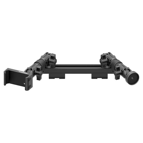 2019-2023 Ford Ranger (WITHOUT Switch Panel) Tackform Slim Track Dash Bracket With 20LITE Phone Holder & Midland MXT Magnetic CB Radio Holder - Xtrusion Overland