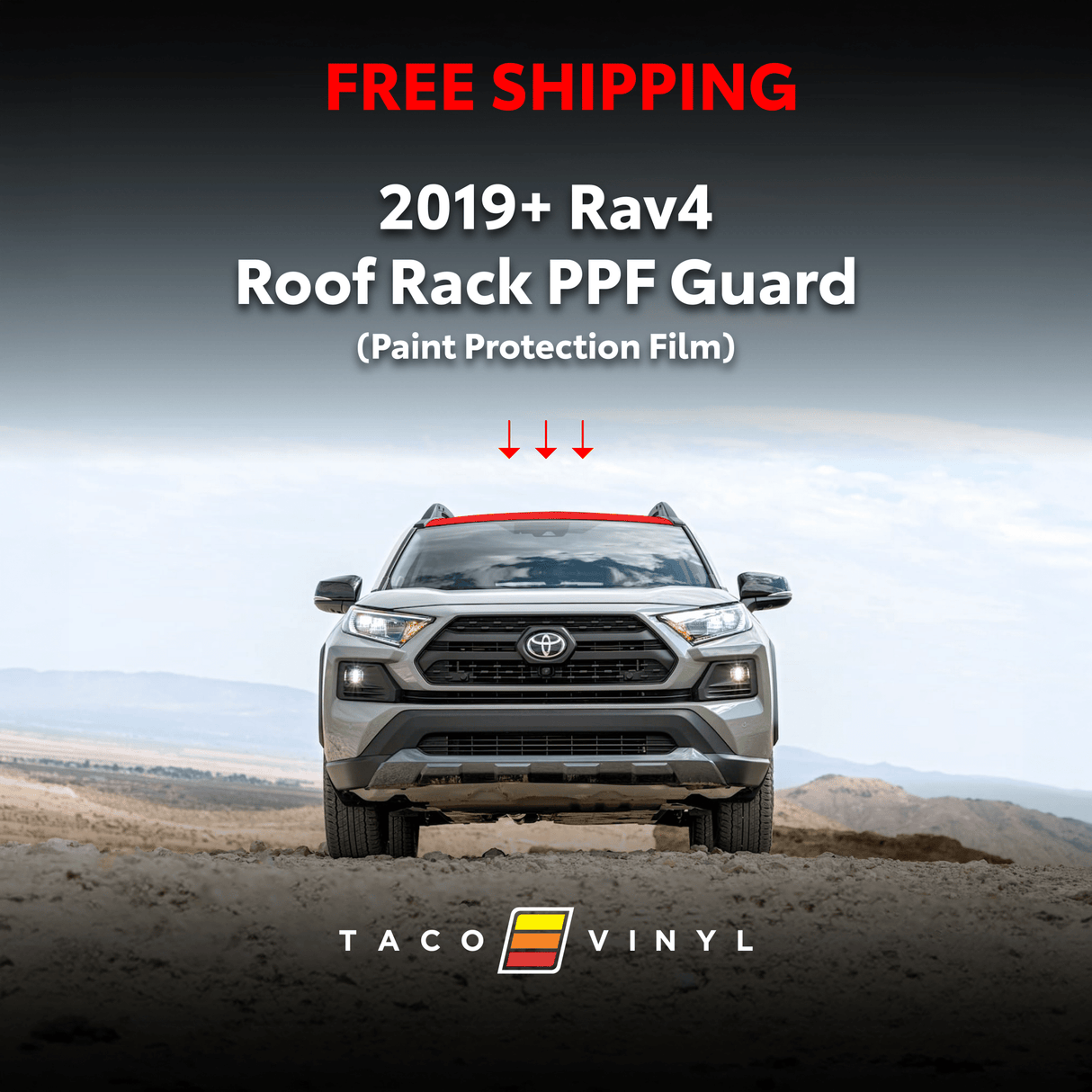 2019-2025 Rav4 PPF Roof Rack Guard - Xtrusion Overland
