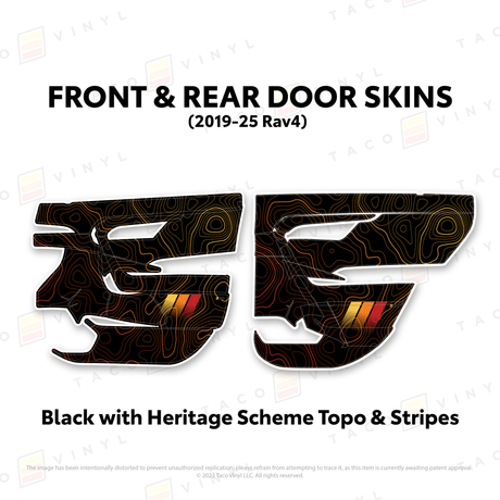 2019-25 Rav4 Door Skins - Xtrusion Overland