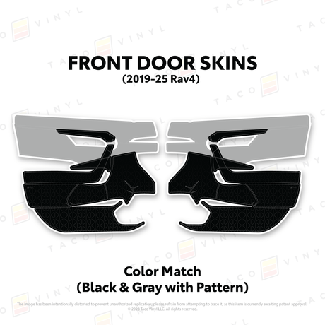 2019-25 Rav4 Door Skins - Xtrusion Overland