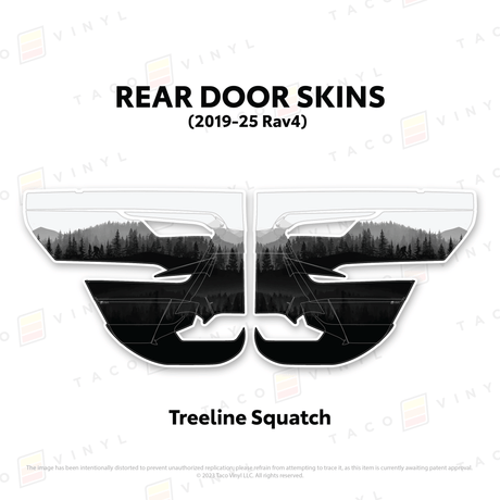 2019-25 Rav4 Door Skins - Xtrusion Overland