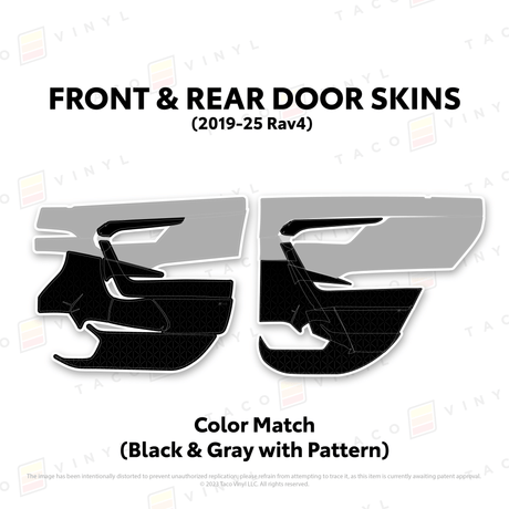2019-25 Rav4 Door Skins - Xtrusion Overland
