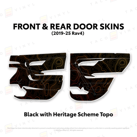 2019-25 Rav4 Door Skins - Xtrusion Overland