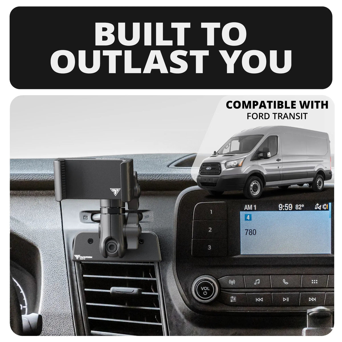 2020+ Ford Transit LINK™ Vent Mount Bracket | Choose Your Ball Size | (Not Compatible With Transit Connect) - Xtrusion Overland