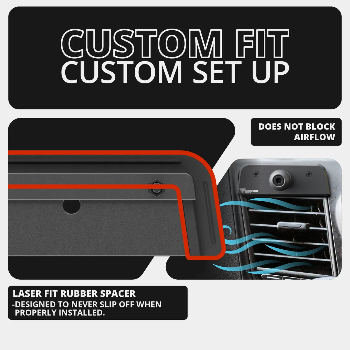 2020+ Ford Transit LINK™ Vent Mount Bracket | Choose Your Ball Size | (Not Compatible With Transit Connect) - Xtrusion Overland