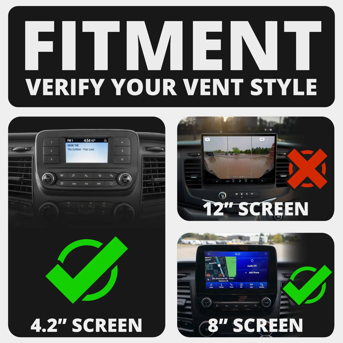 2020+ Ford Transit LINK™ Vent Mount Bracket | Choose Your Ball Size | (Not Compatible With Transit Connect) - Xtrusion Overland