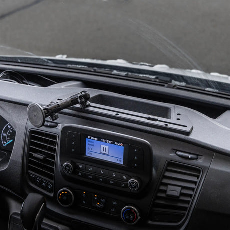 2020+ Ford Transit (Not Compatible With Transit Connect) Tackform Slim Track Dash Bracket With MagSafe Phone Mount - Xtrusion Overland