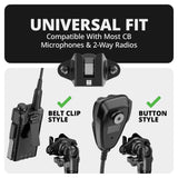 2021-2026 Ford Bronco LINK™ 2-in-1 CB Microphone/Radio Mount With Top Dash Clip | 2" Arm | 6th Generation | (NOT FOR LEATHERETTE STITCHED DASH) - Xtrusion Overland