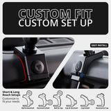 2021-2026 Ford Bronco LINK™ 2-in-1 CB Microphone/Radio Mount With Top Dash Clip | 2" Arm | 6th Generation | (NOT FOR LEATHERETTE STITCHED DASH) - Xtrusion Overland