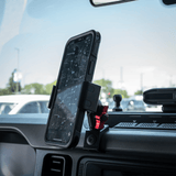 2021-2026 Ford Bronco LINK™ 20LITE Phone Mount With Top Dash Clip | 2" Arm | 6th Generation | (NOT FOR LEATHERETTE STITCHED DASH) - Xtrusion Overland