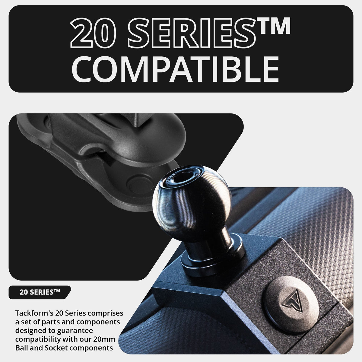 2021-2026 Ford Bronco LINK™ CB Microphone Mount With Top Dash Clip | 2" Arm | 6th Generation | (NOT FOR LEATHERETTE STITCHED DASH) - Xtrusion Overland