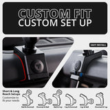 2021-2026 Ford Bronco LINK™ Magnetic Phone Mount With Top Dash Clip | 2" Arm | 6th Generation | (NOT FOR LEATHERETTE STITCHED DASH) - Xtrusion Overland