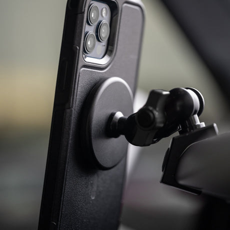 2021-2026 Ford Bronco LINK™ MagSafe Phone Mount With Top Dash Clip | 2" Arm | 6th Generation | (NOT FOR LEATHERETTE STITCHED DASH) - Xtrusion Overland