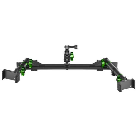 2021+ Ford Bronco & Bronco Raptor (Non-Sport) Tackform Slim Track Dash Bracket With Dual 20LITE Phone Mounts & GoPro Mount - Xtrusion Overland