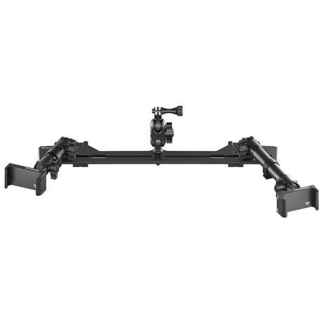 2021+ Ford Bronco & Bronco Raptor (Non-Sport) Tackform Slim Track Dash Bracket With Dual 20LITE Phone Mounts & GoPro Mount - Xtrusion Overland