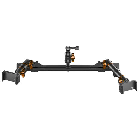 2021+ Ford Bronco & Bronco Raptor (Non-Sport) Tackform Slim Track Dash Bracket With Dual 20LITE Phone Mounts & GoPro Mount - Xtrusion Overland