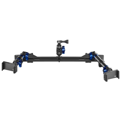 2021+ Ford Bronco & Bronco Raptor (Non-Sport) Tackform Slim Track Dash Bracket With Dual 20LITE Phone Mounts & GoPro Mount - Xtrusion Overland