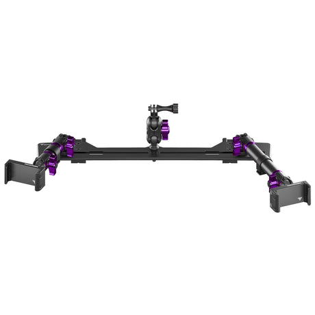 2021+ Ford Bronco & Bronco Raptor (Non-Sport) Tackform Slim Track Dash Bracket With Dual 20LITE Phone Mounts & GoPro Mount - Xtrusion Overland