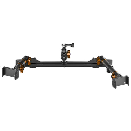 2021+ Ford Bronco & Bronco Raptor (Non-Sport) Tackform Slim Track Dash Bracket With Dual 20LITE Phone Mounts & GoPro Mount - Xtrusion Overland