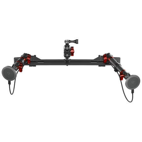 2021+ Ford Bronco & Bronco Raptor (Non-Sport) Tackform Slim Track Dash Bracket With Dual MagSafe Charging Phone Mounts & GoPro Mount - Xtrusion Overland