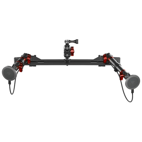 2021+ Ford Bronco & Bronco Raptor (Non-Sport) Tackform Slim Track Dash Bracket With Dual MagSafe Charging Phone Mounts & GoPro Mount - Xtrusion Overland