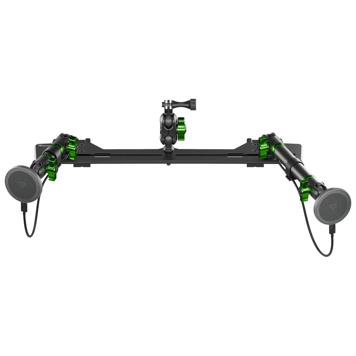 2021+ Ford Bronco & Bronco Raptor (Non-Sport) Tackform Slim Track Dash Bracket With Dual MagSafe Charging Phone Mounts & GoPro Mount - Xtrusion Overland