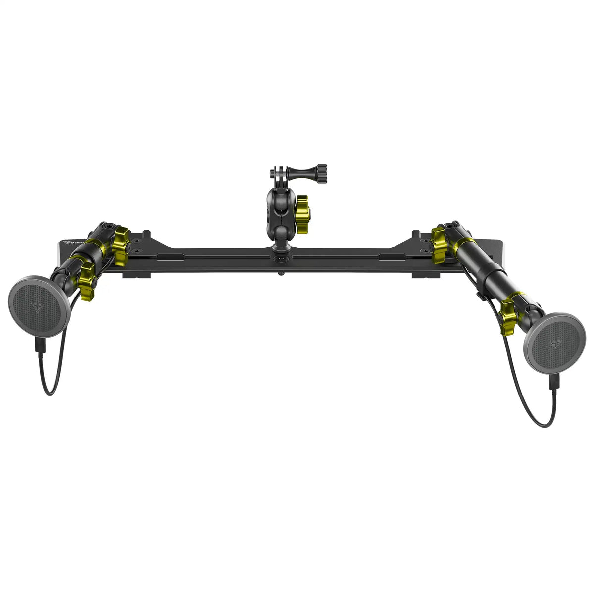2021+ Ford Bronco & Bronco Raptor (Non-Sport) Tackform Slim Track Dash Bracket With Dual MagSafe Charging Phone Mounts & GoPro Mount - Xtrusion Overland
