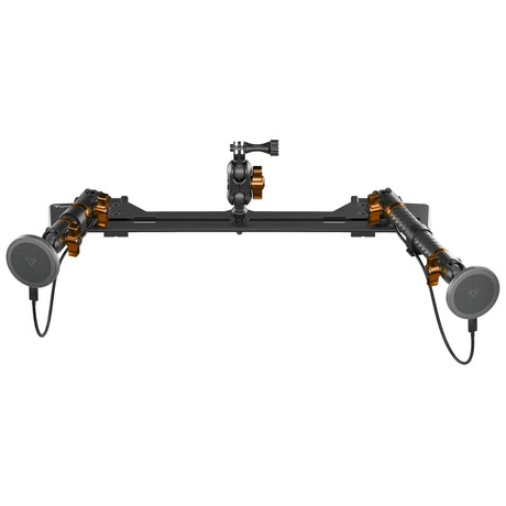 2021+ Ford Bronco & Bronco Raptor (Non-Sport) Tackform Slim Track Dash Bracket With Dual MagSafe Charging Phone Mounts & GoPro Mount - Xtrusion Overland