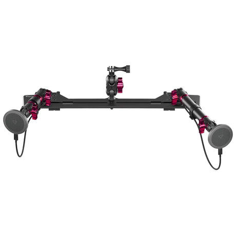 2021+ Ford Bronco & Bronco Raptor (Non-Sport) Tackform Slim Track Dash Bracket With Dual MagSafe Charging Phone Mounts & GoPro Mount - Xtrusion Overland