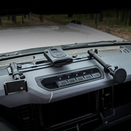 2021+ Ford Bronco & Bronco Raptor (Non-Sport) Tackform Slim Track Dash Bracket with Dual MagSafe Phone Mounts - Xtrusion Overland