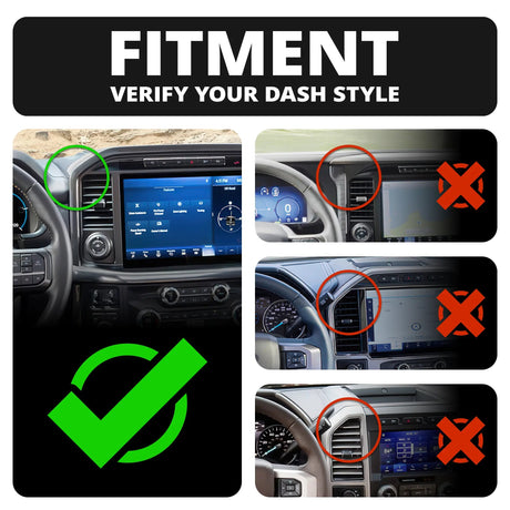2021+ Ford F-150 Tackform Slim Track Dash Bracket - Xtrusion Overland