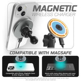 2021+ Ford F-150/Raptor & 2023+ Ford Super Duty LINK™ Vent Mount Bracket With MagSafe Charging Phone Holder | Choose Your Arm Length - Xtrusion Overland