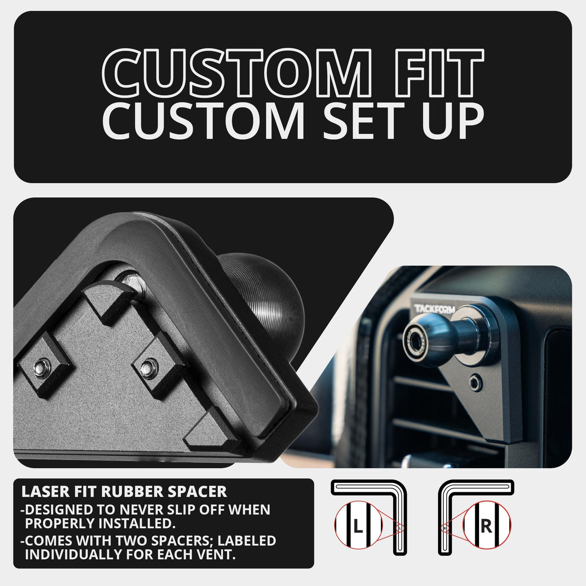 2021+ Ford F-150/Raptor & 2023+ Ford Super Duty LINK™ Vent Mount Bracket With MagSafe (Non-Charging) Phone Holder | Choose Your Arm Length - Xtrusion Overland