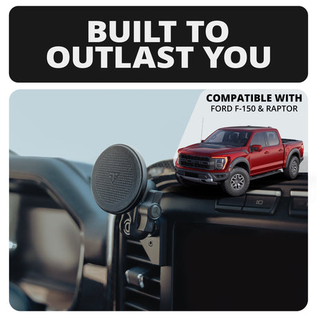 2021+ Ford F-150/Raptor & 2023+ Ford Super Duty LINK™ Vent Mount Bracket With MagSafe (Non-Charging) Phone Holder | Choose Your Arm Length - Xtrusion Overland