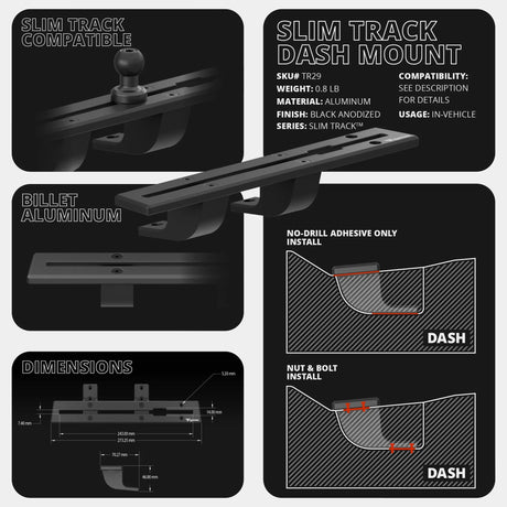 2022-2024 Ford Maverick Tackform Slim Track - Xtrusion Overland