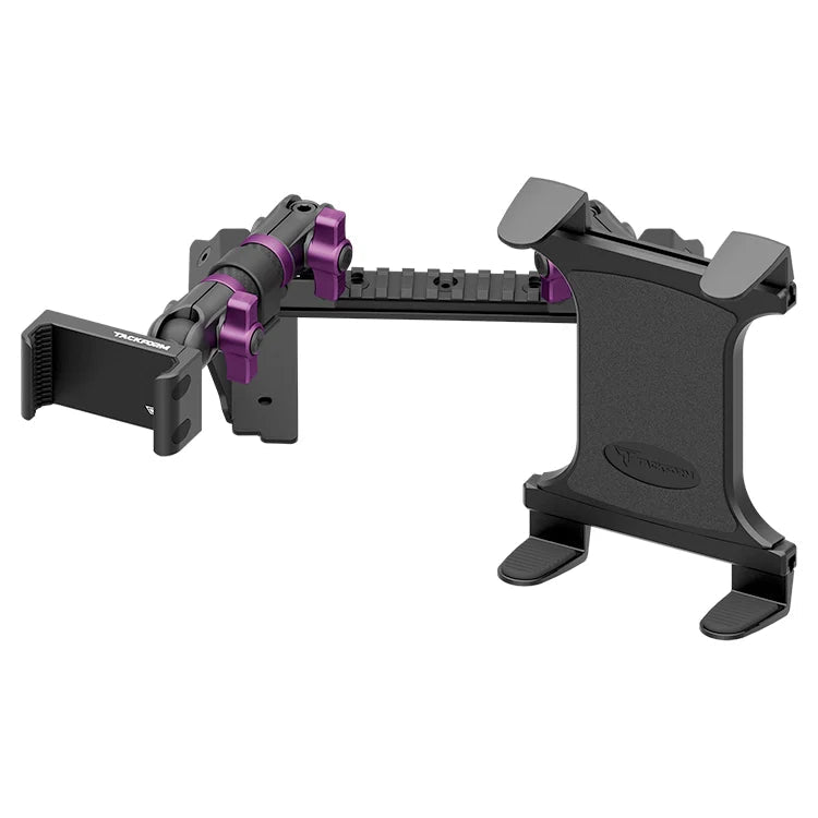 2022 Ford Super Duty (Compatible With 12” Screen ONLY) Tackform Assault Track Picatinny Dash Bracket With 20LITE Phone & Tablet Mounts - Xtrusion Overland
