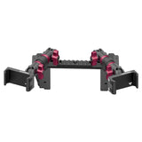 2022 Ford Super Duty (Compatible With 12” Screen ONLY) Tackform Assault Track Picatinny Dash Bracket With Dual 20LITE Phone Mounts - Xtrusion Overland