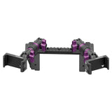 2022 Ford Super Duty (Compatible With 12” Screen ONLY) Tackform Assault Track Picatinny Dash Bracket With Dual 20LITE Phone Mounts - Xtrusion Overland