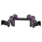 2022 Ford Super Duty (Compatible With 12” Screen ONLY) Tackform Assault Track Picatinny Dash Bracket With Dual 20LITE Phone Mounts - Xtrusion Overland