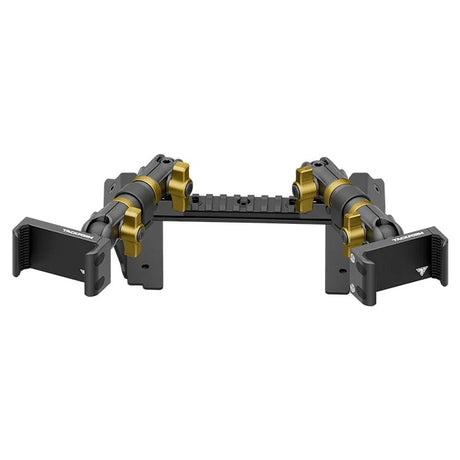 2022 Ford Super Duty (Compatible With 12” Screen ONLY) Tackform Assault Track Picatinny Dash Bracket With Dual 20LITE Phone Mounts - Xtrusion Overland