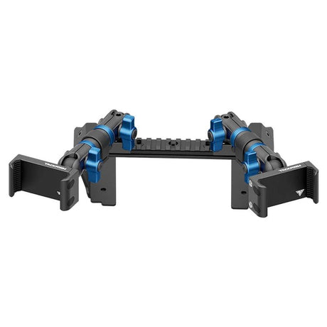 2022 Ford Super Duty (Compatible With 12” Screen ONLY) Tackform Assault Track Picatinny Dash Bracket With Dual 20LITE Phone Mounts - Xtrusion Overland