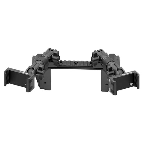 2022 Ford Super Duty (Compatible With 12” Screen ONLY) Tackform Assault Track Picatinny Dash Bracket With Dual 20LITE Phone Mounts - Xtrusion Overland