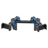 2022 Ford Super Duty (Compatible With 12” Screen ONLY) Tackform Assault Track Picatinny Dash Bracket With Dual 20LITE Phone Mounts - Xtrusion Overland