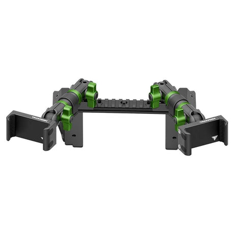 2022 Ford Super Duty (Compatible With 12” Screen ONLY) Tackform Assault Track Picatinny Dash Bracket With Dual 20LITE Phone Mounts - Xtrusion Overland