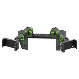 2022 Ford Super Duty (Compatible With 12” Screen ONLY) Tackform Assault Track Picatinny Dash Bracket With Dual 20LITE Phone Mounts - Xtrusion Overland