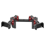 2022 Ford Super Duty (Compatible With 12” Screen ONLY) Tackform Assault Track Picatinny Dash Bracket With Dual 20LITE Phone Mounts - Xtrusion Overland